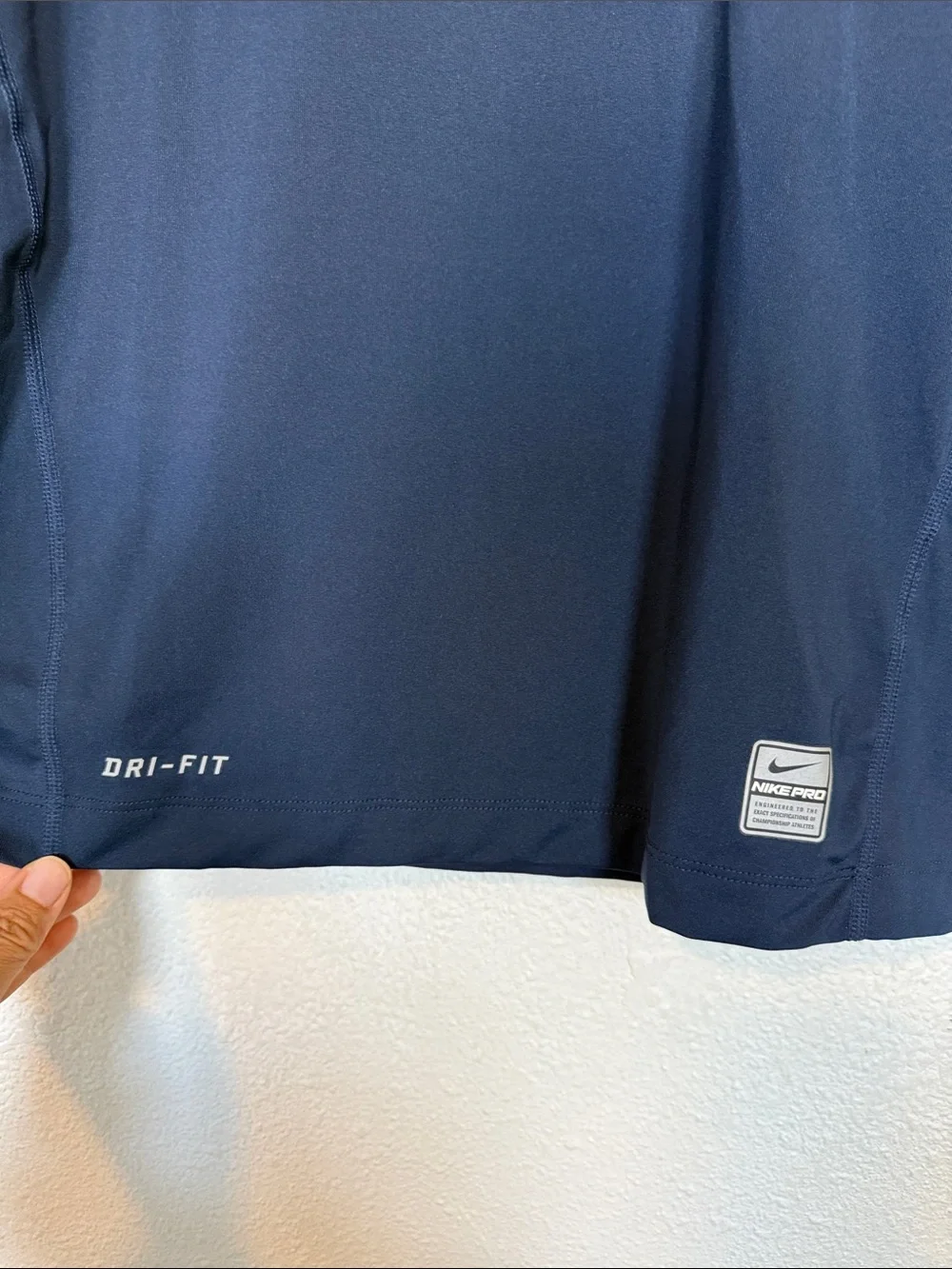 Nike Pro Dri-FIT Compression Long Sleeve Shirt Navy NWT
